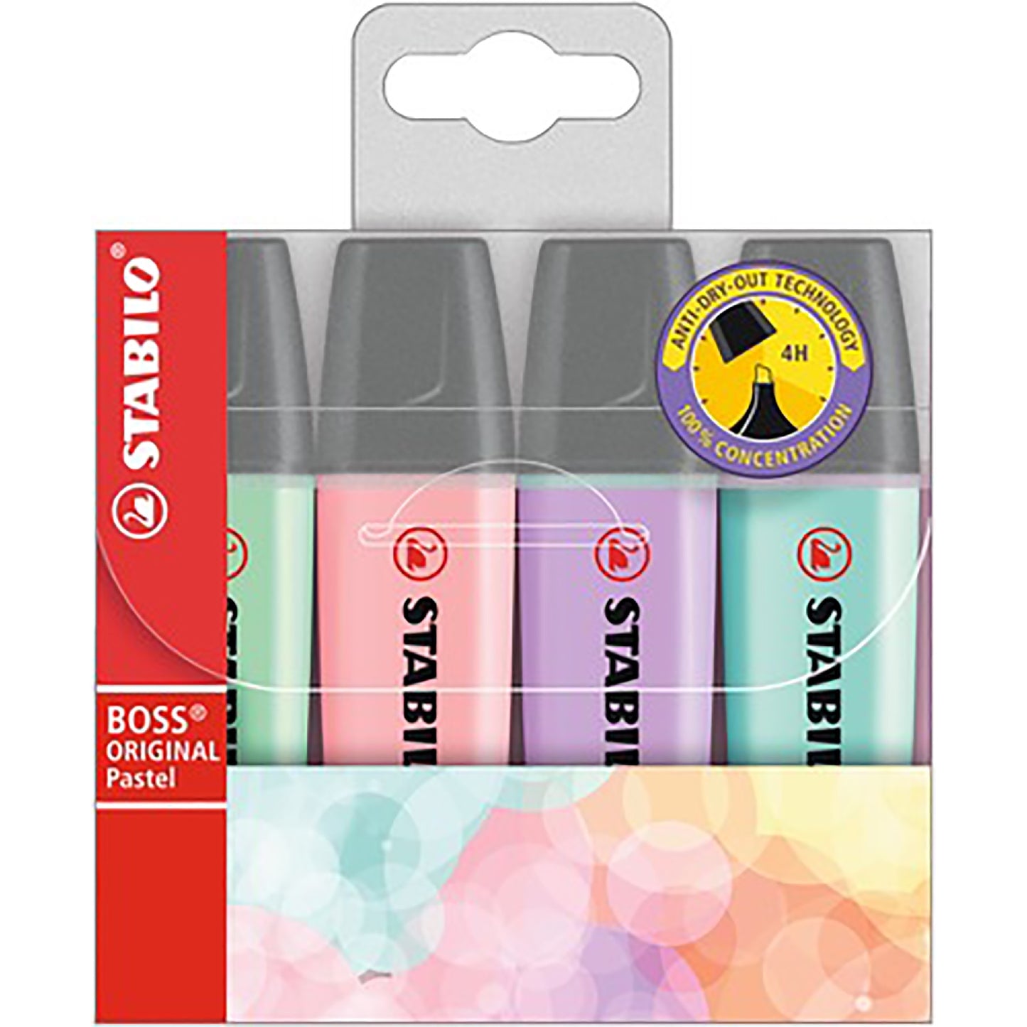 HIGHLIGHTER STABILO BOSS ASST PASTEL WALLET4