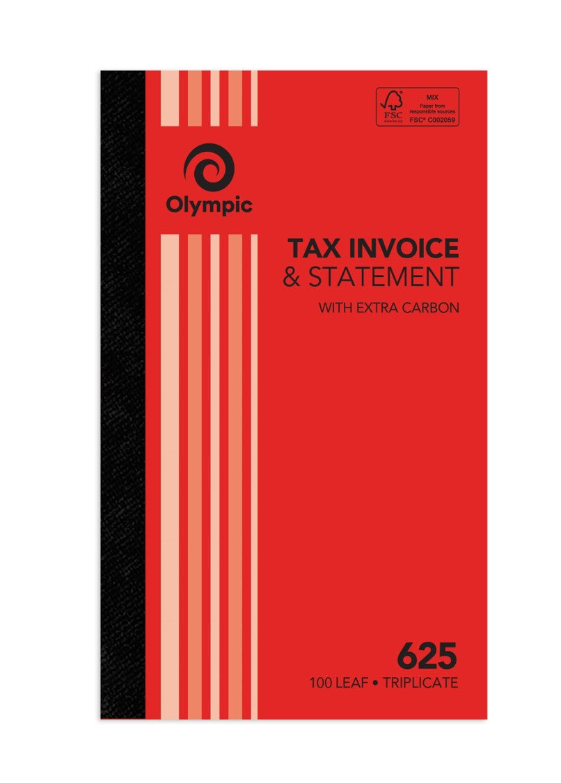 INV/STAT BOOK OLYMPIC FSC 625 TRIP 8X5 100LF