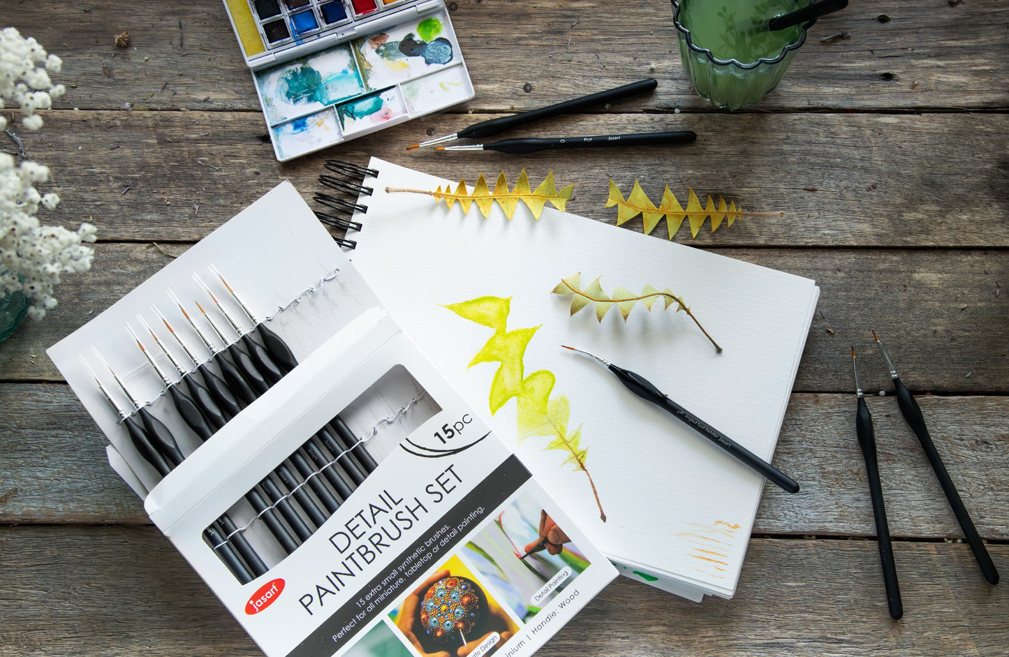 JASART DETAIL PAINTBRUSH SET 15PC