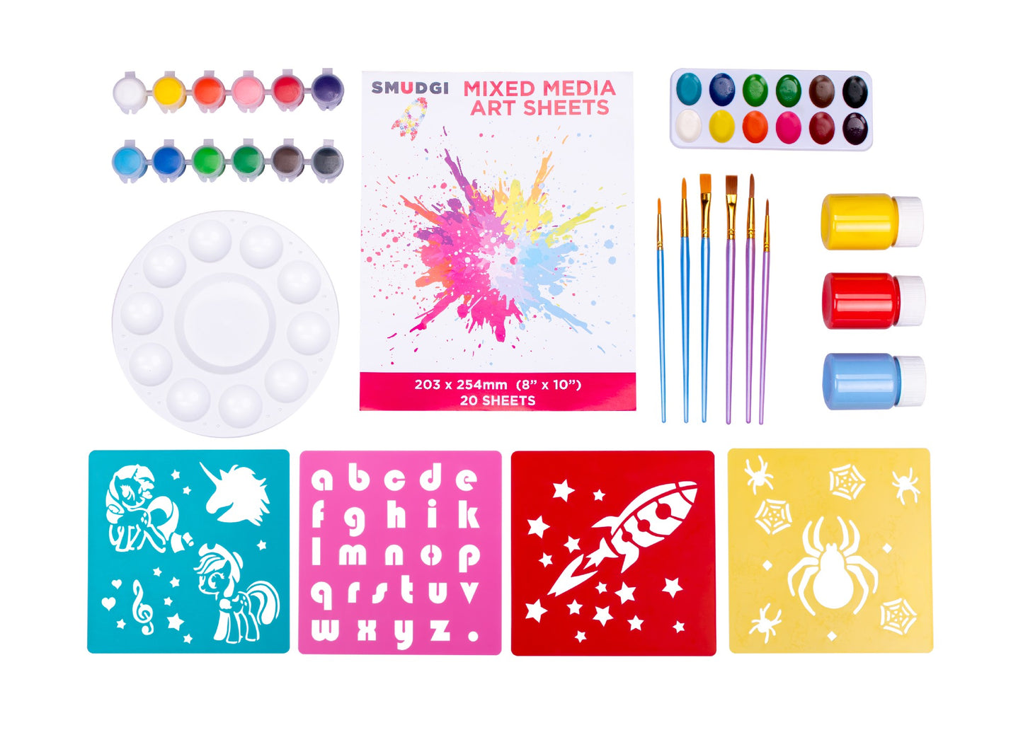 SMUDGI KIDS TRAVEL PAINTING SET WITH CARRY BAG