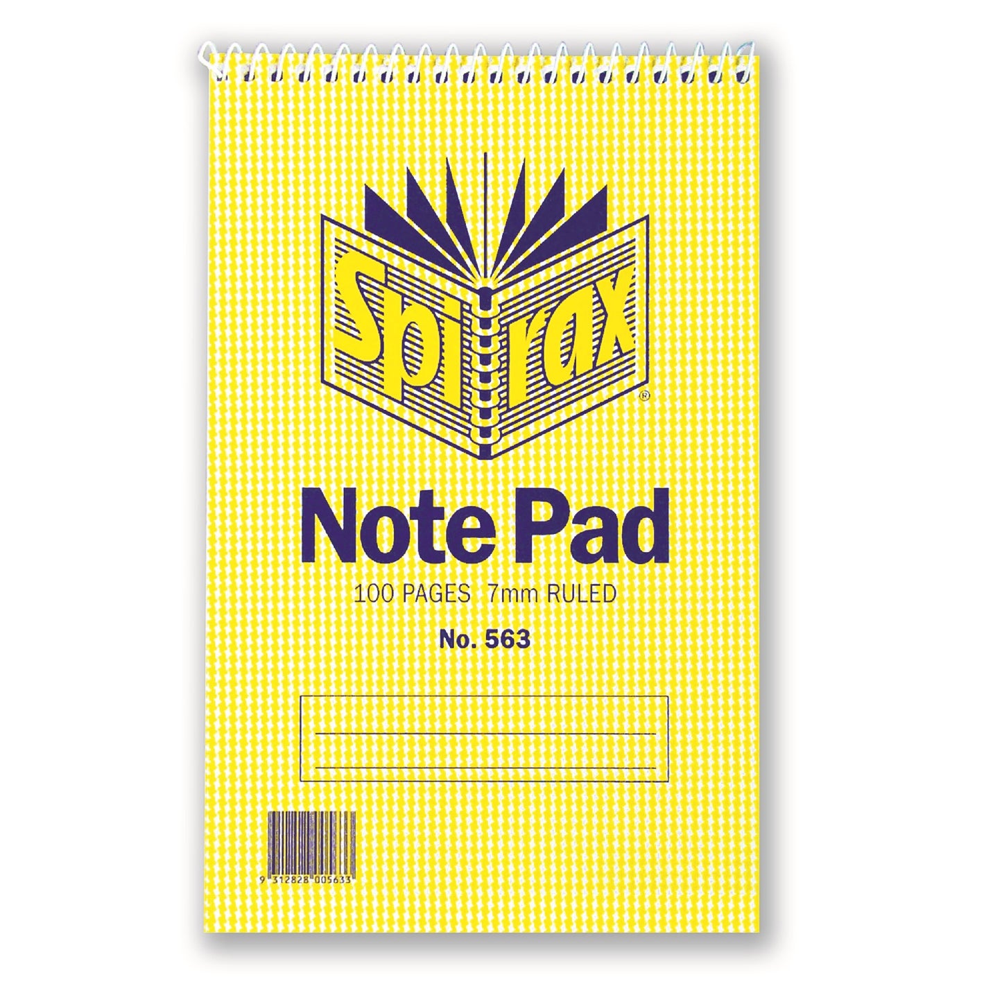 NOTEBOOK SPIRAX 563 S/HAND T/O 100PG