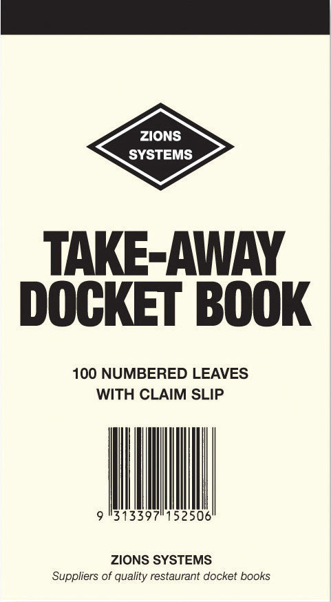 ZIONS TAKE-AWAY DOCKET BOOK