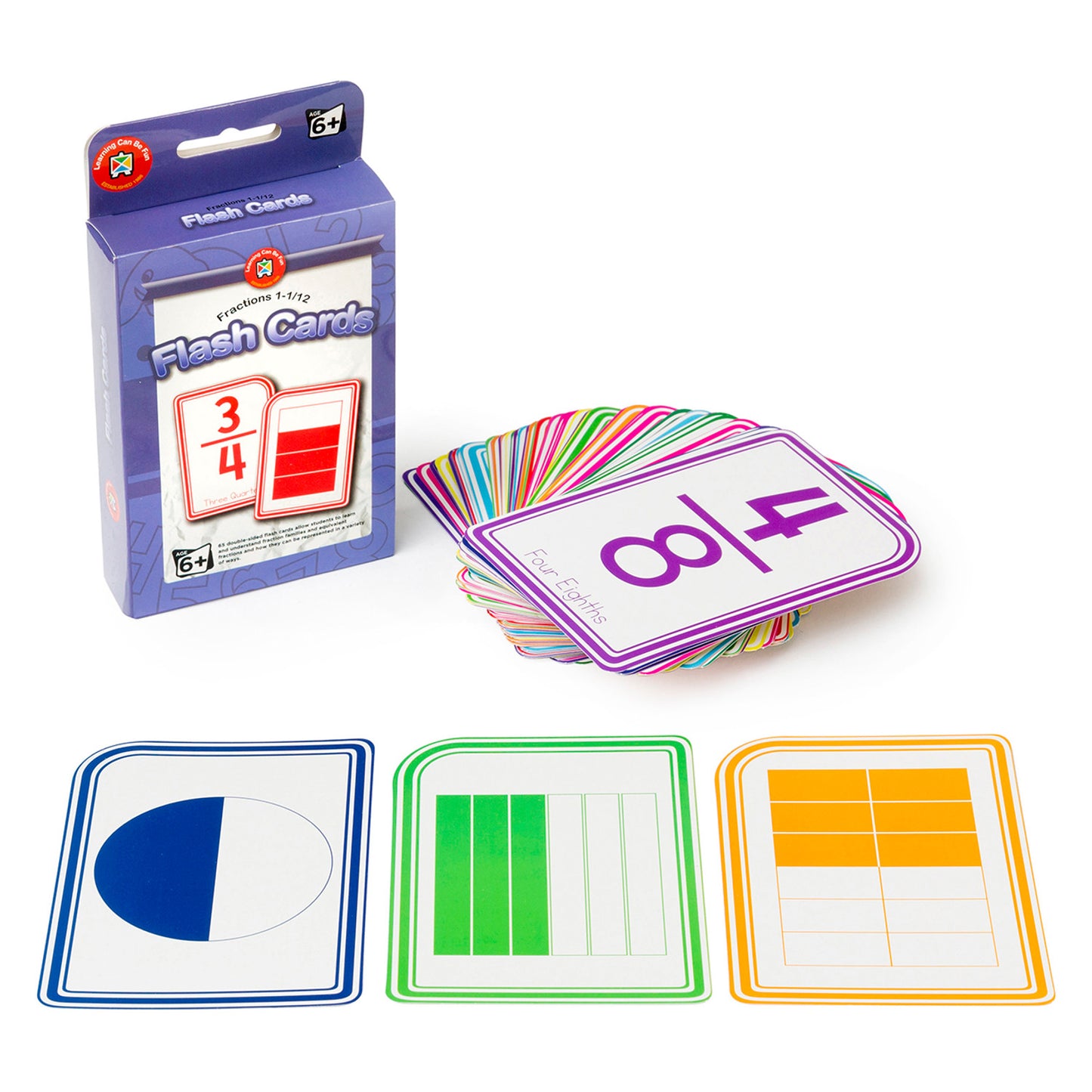LEARNING CAN BE FUN FLASH CARDS- FRACTIONS