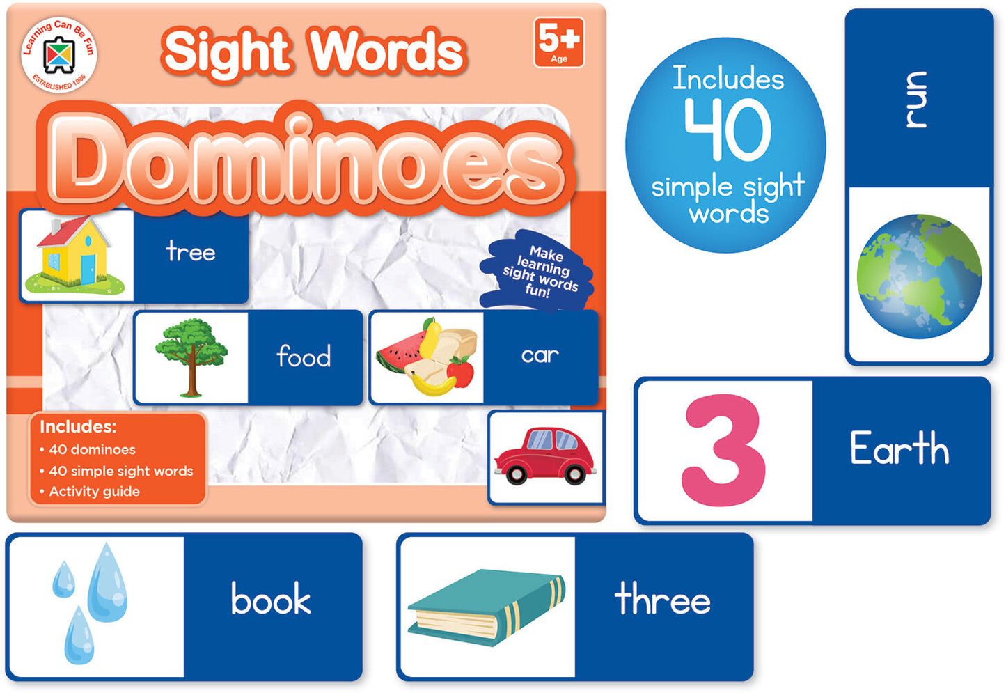 LEARNING CAN BE FUN SIGHT WORDS DOMINOES