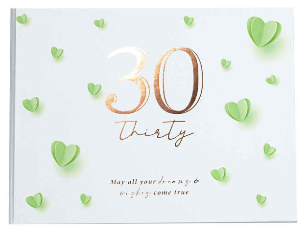 GUEST BOOK HEART 30TH