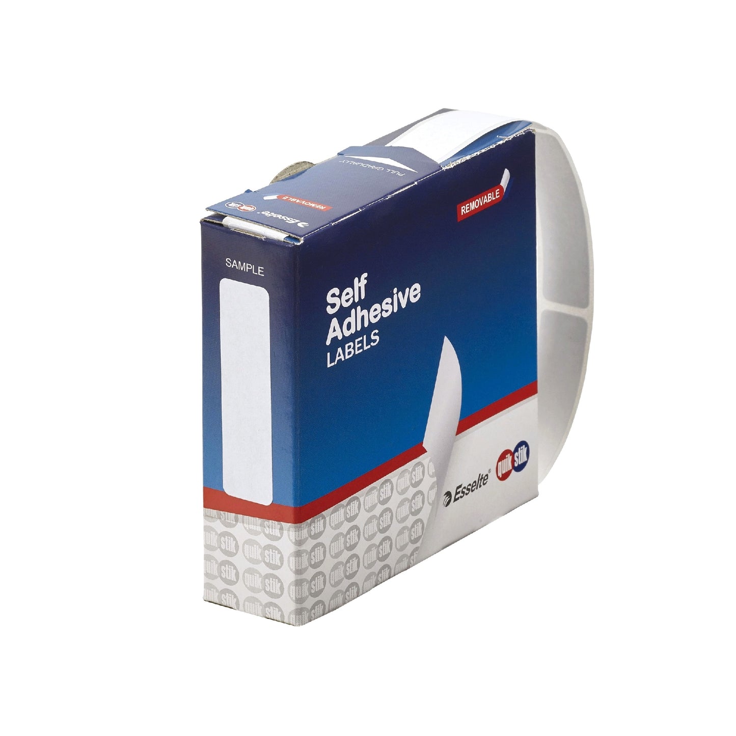 LABEL QUIK STIK DISP 13X49 WHITE