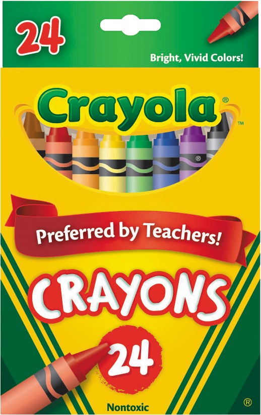 CRAYOLA CRAYON WAX PK24
