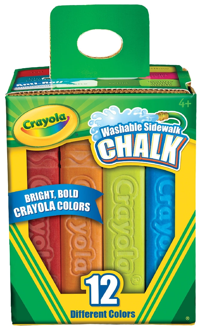CHALK CRAYOLA WASHABLE SIDEWALK PK12