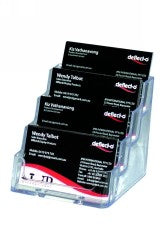 DEFLECT-O BUSINESS CARD HOLDER 4 POCKET