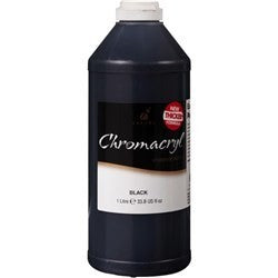 PAINT CHROMACRYL 1 LITRE BLACK