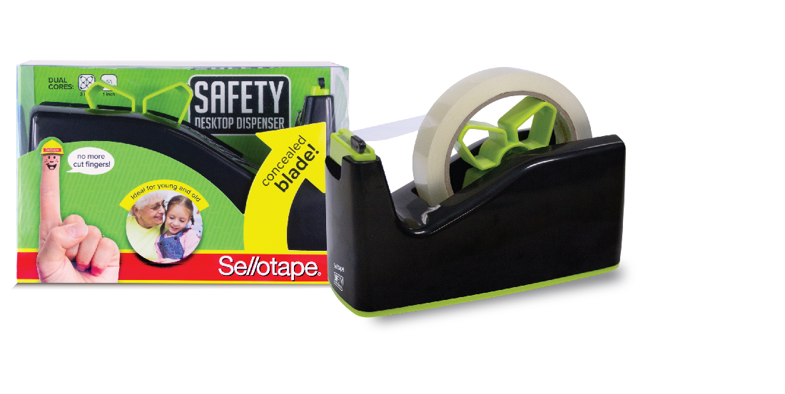 SELLOTAPE SAFETY DESKTOP DISPENSER