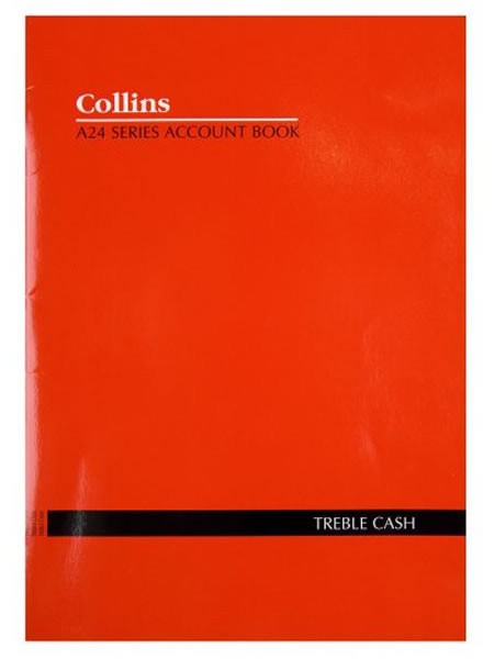 ACCOUNT BOOK COLLINS A24 TREBLE CASH