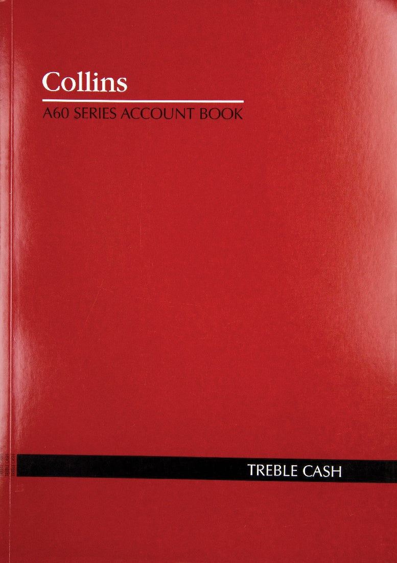 ACCOUNT BOOK COLLINS A60 TREBLE CASH