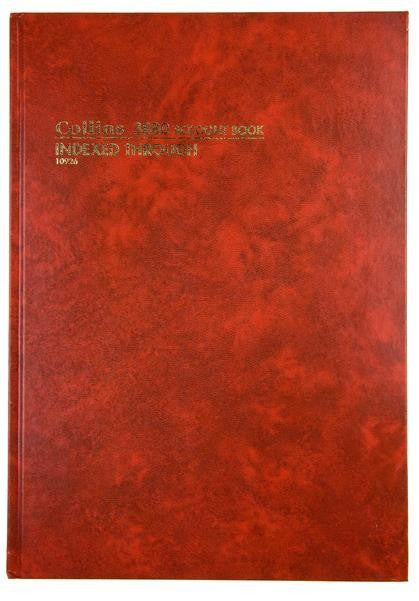 ACCOUNT BOOK COLLINS 3880 INDEX/THROUGH