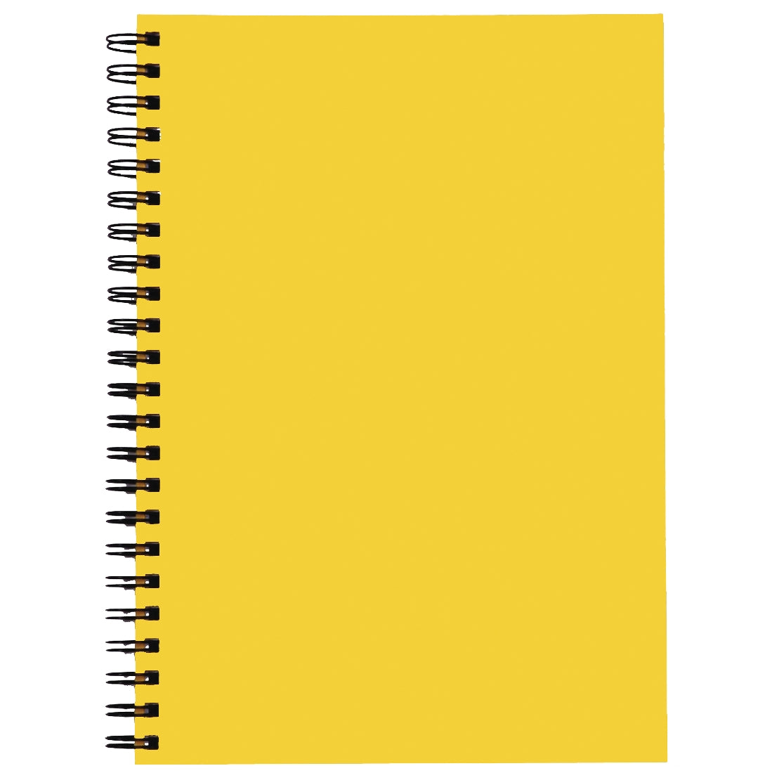 NOTEBOOK SPIRAX 512 A4 H/C TWIN WIRE YELLOW 200PAGE