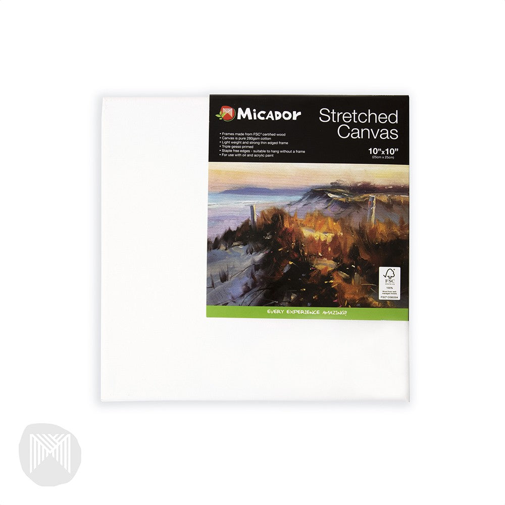 CANVAS MICADOR 254X254MM (10X10IN) STRETCHED