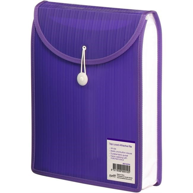 FILE ATTACHE BANTEX A4 TOP OPENING VIOLET