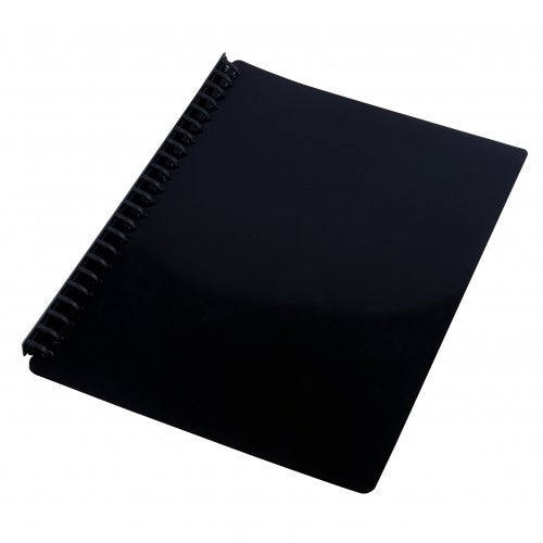 DISPLAY BOOK GNS A4 REFILLABLE GLOSS BLACK 20P