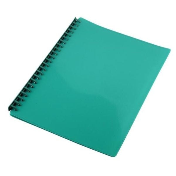 DISPLAY BOOK GNS A4 REFILLABLE GLOSS GREEN 20P
