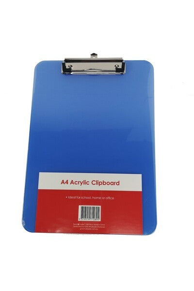 CLIPBOARD GNS A4 ACRYLIC BLUE