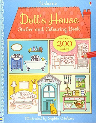 DOLL'S HOUSE STICKER AND COLOURING BOOK