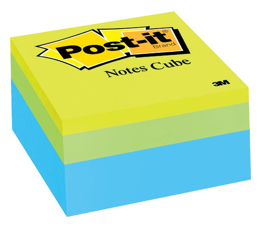 NOTES CUBE POST-IT 76X76MM 2054-PP GREEN WAVE 400SHT