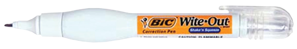CORRECTION PEN BIC WITE-OUT SHAKE'N SQUEEZE 8ML