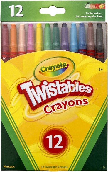 CRAYOLA TWISTABLES CRAYONS 12 PACK