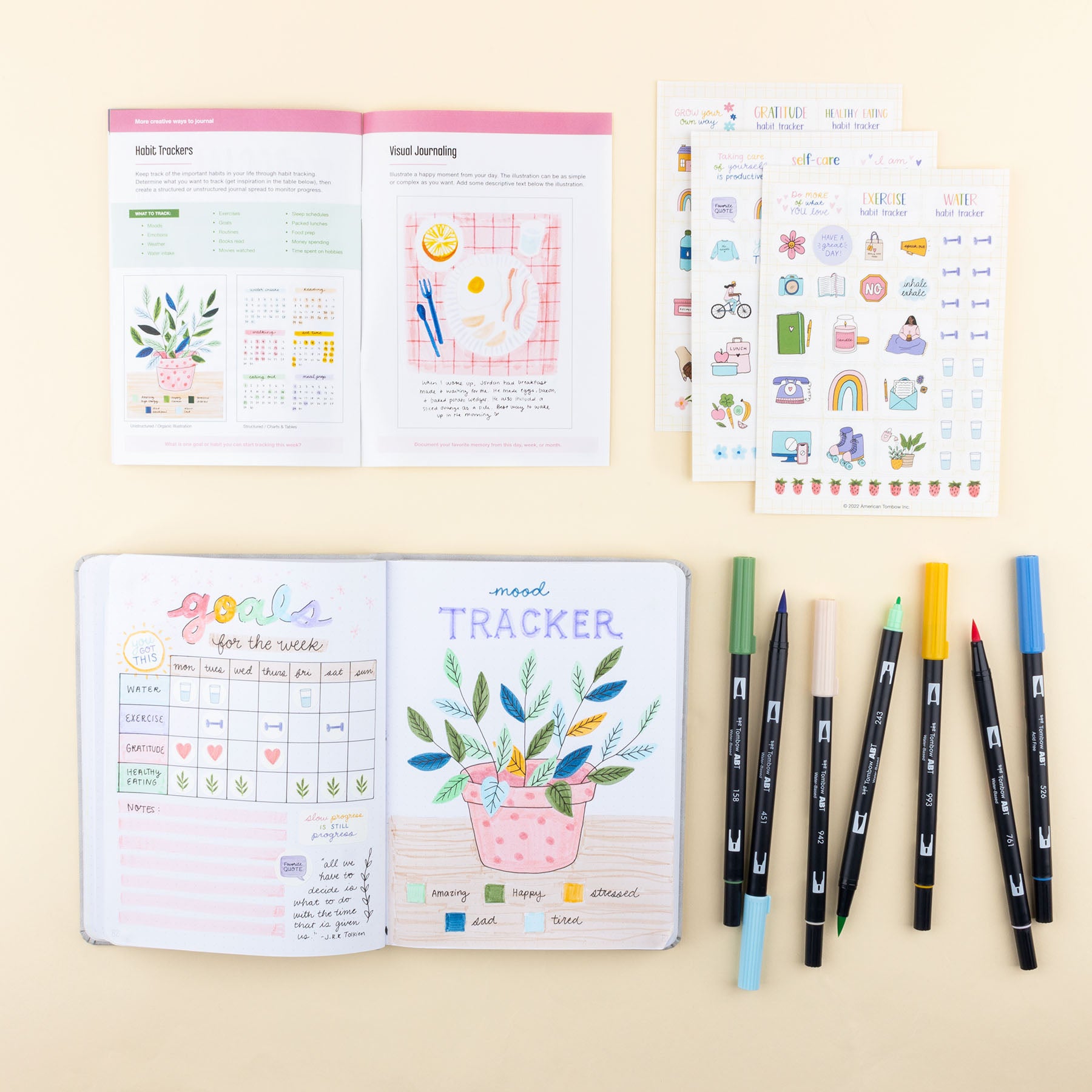 TOMBOW SELF CARE JOURNALING KIT