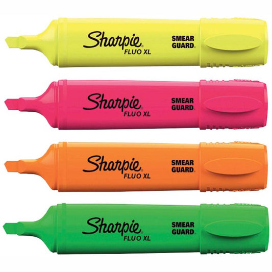 HIGHLIGHTER SHARPIE FLUO XL ASST PK4