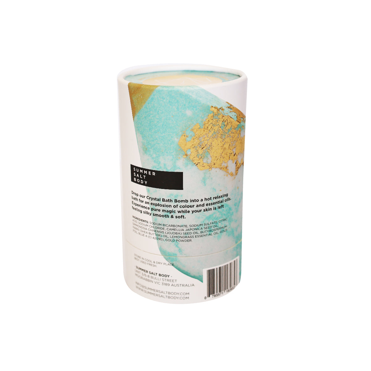 SUMMER SALT BODY CRYSTAL BATH BOMB [DE:AQUAMARINE]