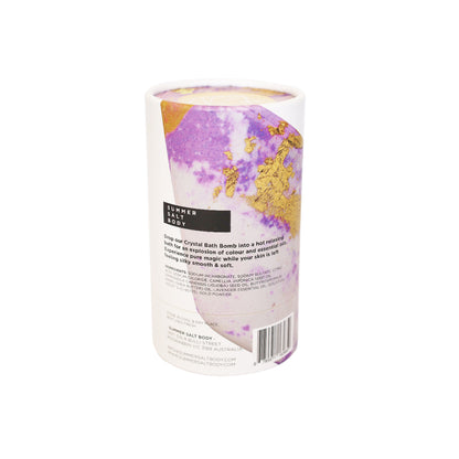 SUMMER SALT BODY CRYSTAL BATH BOMB [DE:AMETHYST]