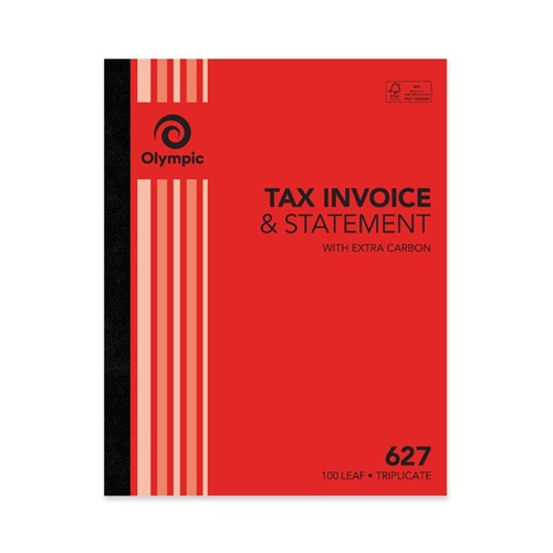 INVOICE/ STATEMENT BOOK OLYMPIC 627 TRIP 10X8 100LF