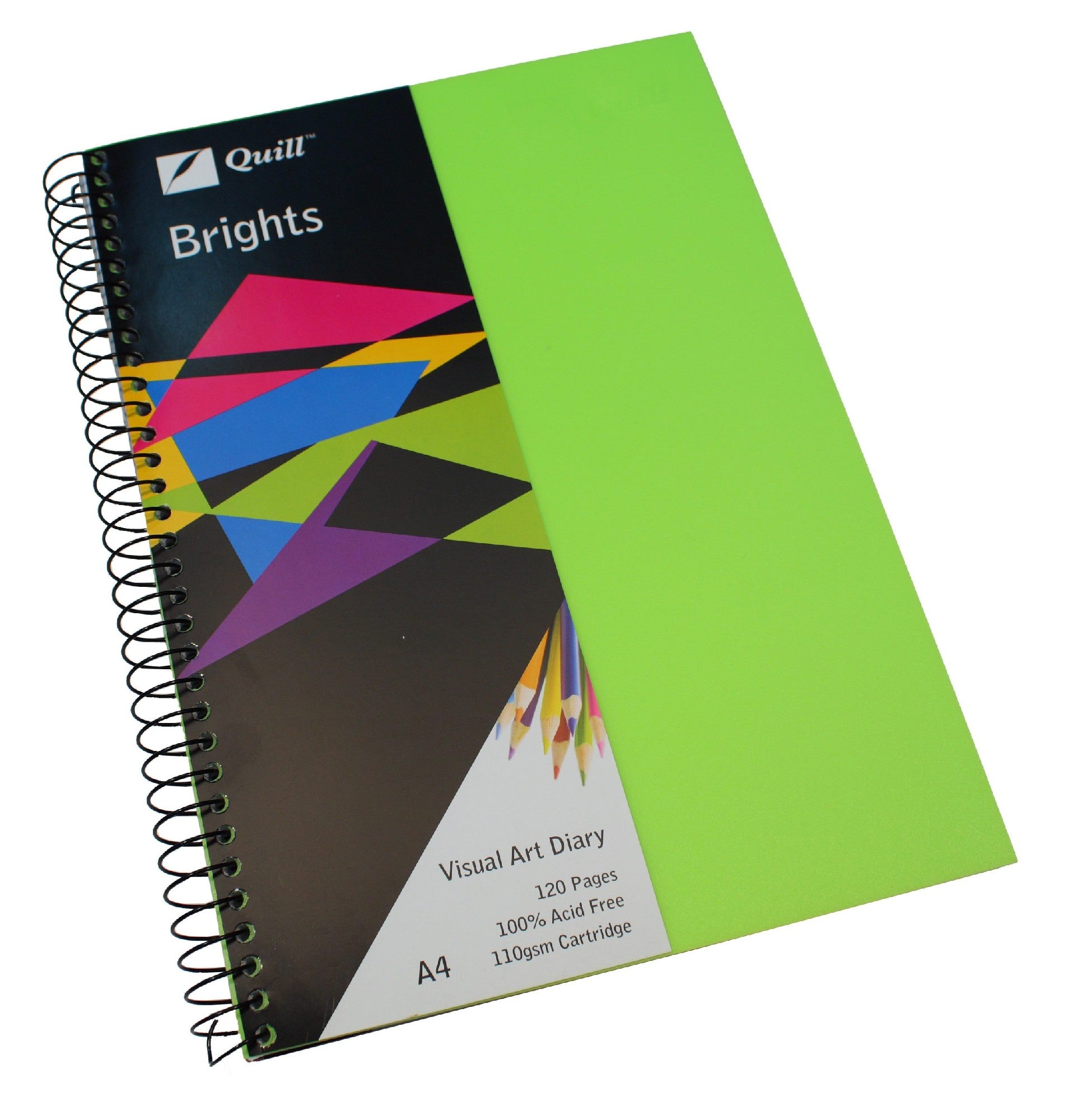VISUAL ART DIARY A4 BRIGHTS [DE:GREEN]
