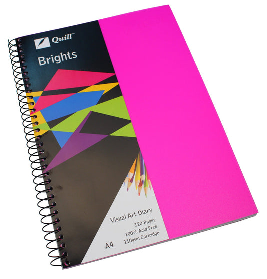VISUAL ART DIARY A4 BRIGHTS [DE:PINK]