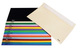 ENVELOPE QUILL DL 80GSM PK25 [CL:BLACK]
