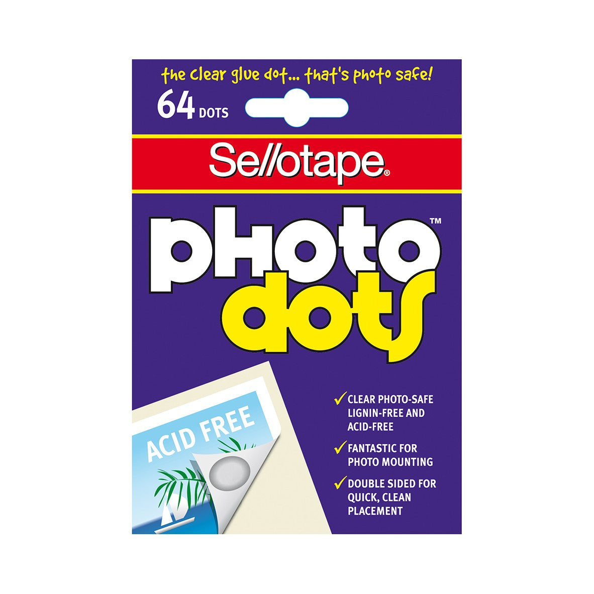 SELLOTAPE PHOTO DOTS 64 DOTS