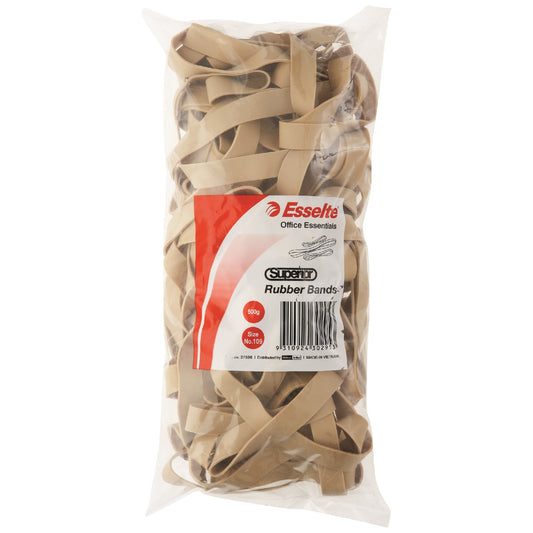 RUBBER BANDS ESSELTE 500GM NO.109