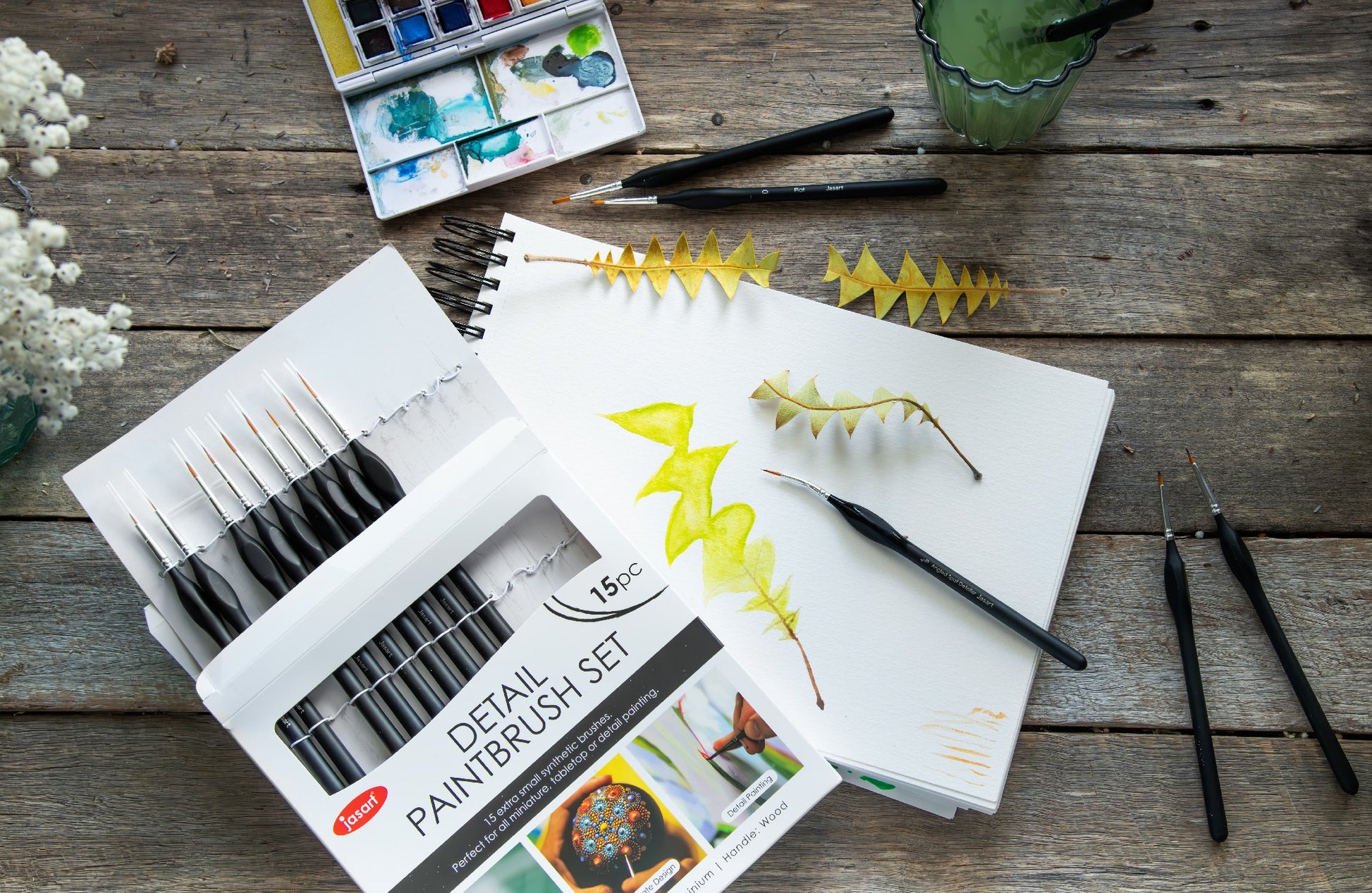 JASART DETAIL PAINTBRUSH SET 15PC