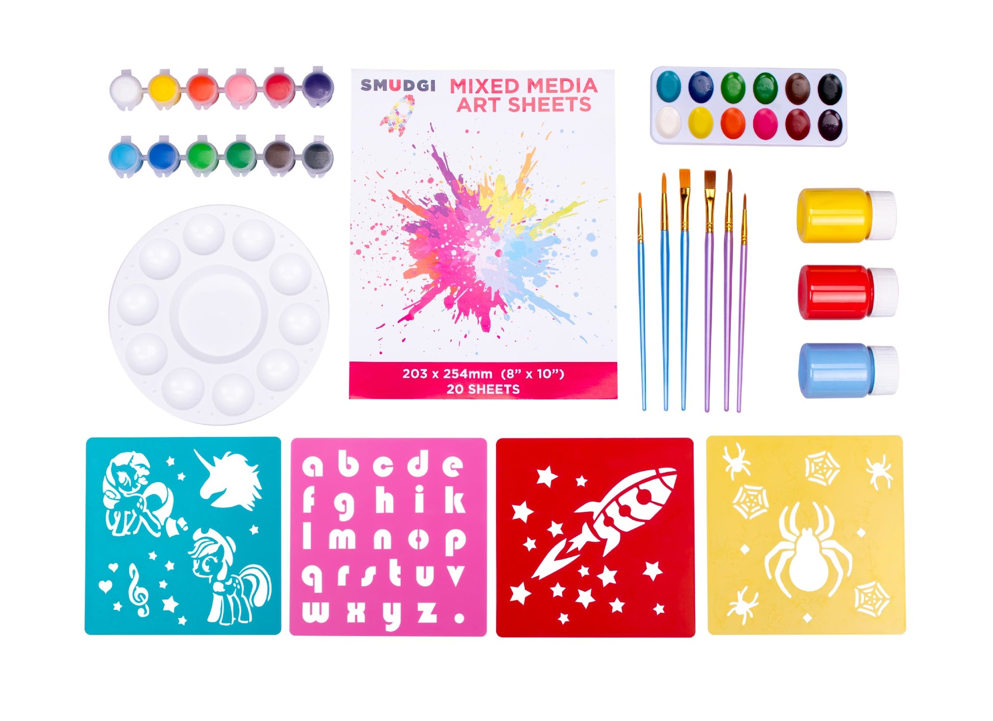 SMUDGI KIDS TRAVEL PAINTING SET WITH CARRY BAG