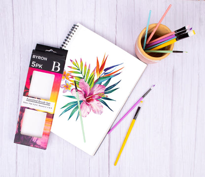 BYRON PASTEL BRUSH SET [DE:FLAT 4 & 8]