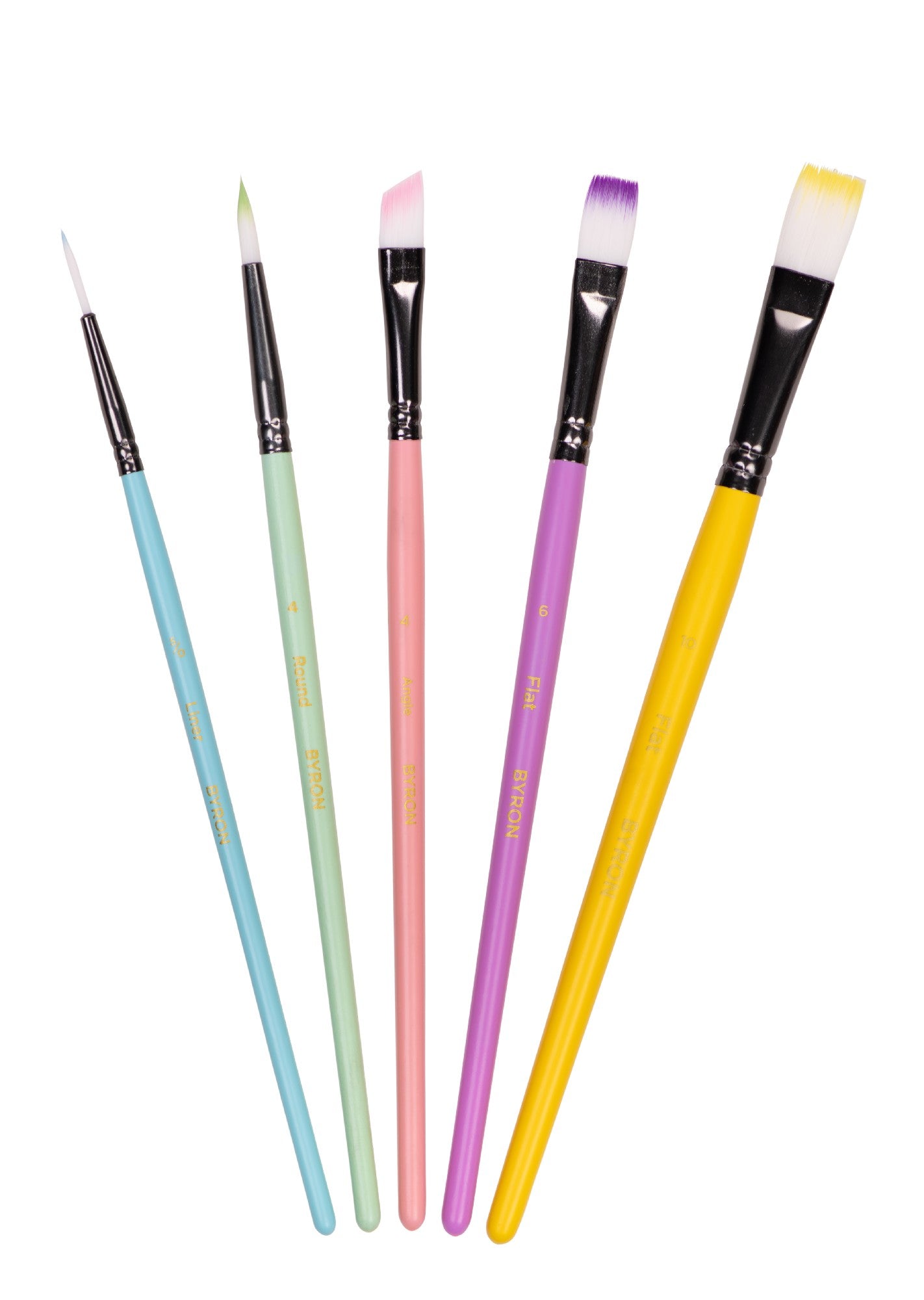 BYRON PASTEL BRUSH SET [DE:FLAT 6 & 10]