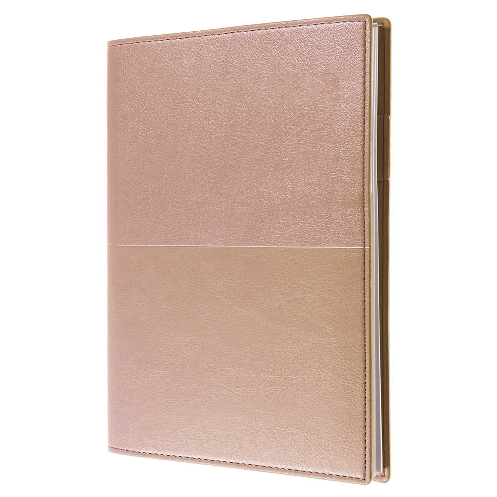 NOTEBOOK VANESSA A5 RULED [CL:ROSE GOLD]