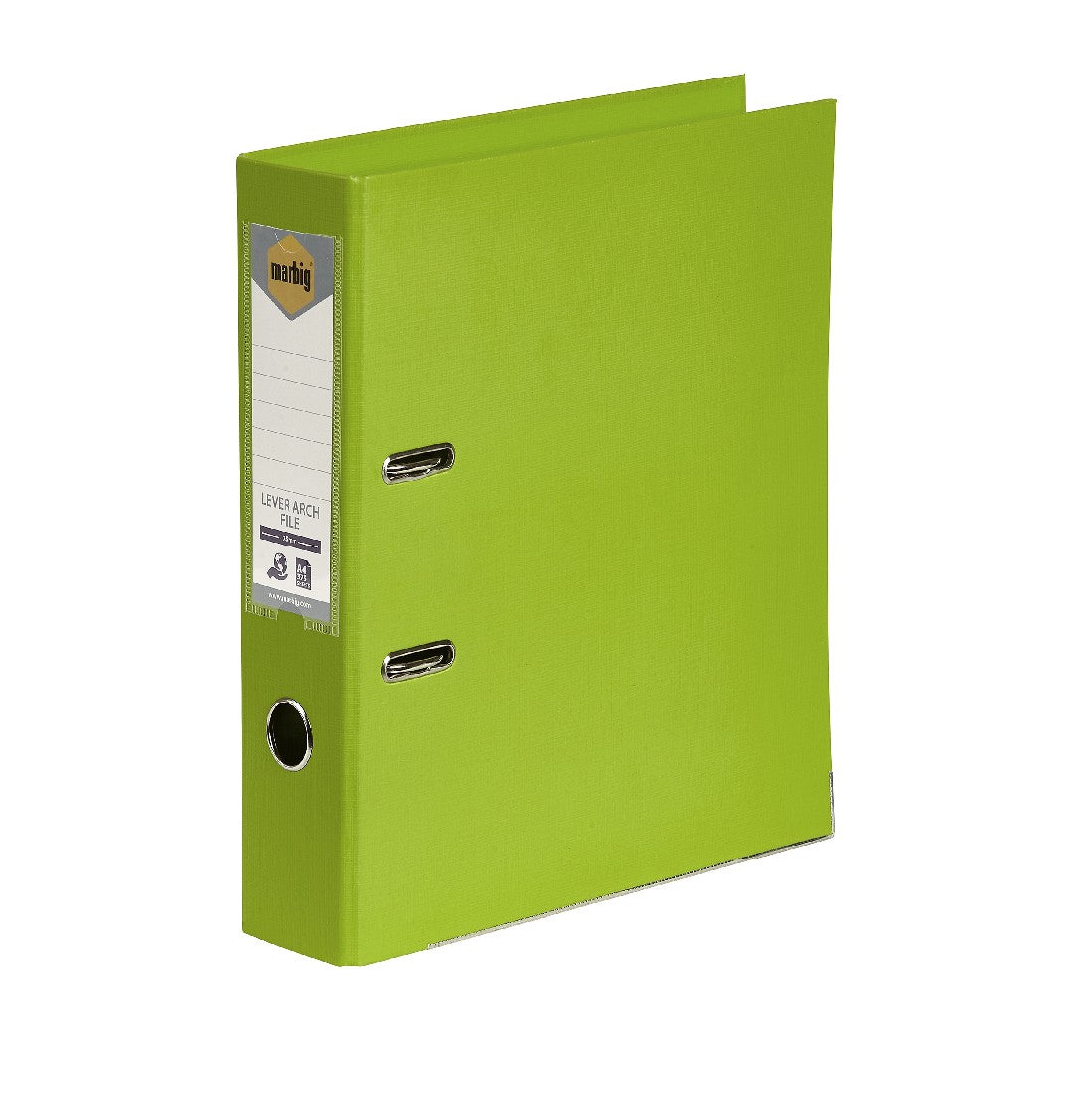 LEVER ARCH FILE MARBIG A4 LIME