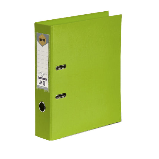 LEVER ARCH FILE MARBIG A4 LIME