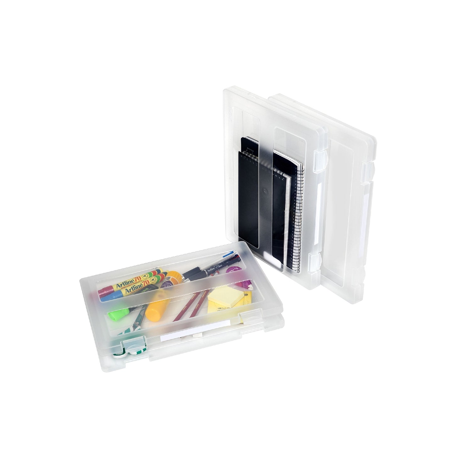 FILING CASE MARBIG A4 CLEAR WITH ID LABELS