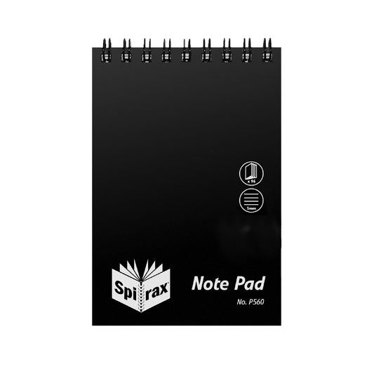 SPIRAX NOTEBOOK 96 PAGE BLACK TOP OPENING