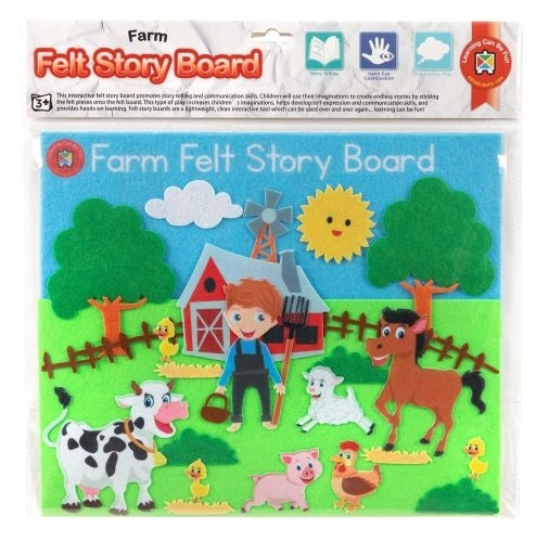 LEARNING CAN BE FUN FELT STORY BOARD- FARM