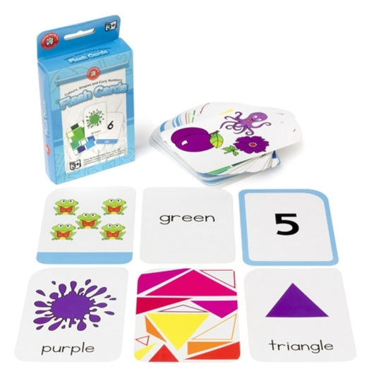 LEARNING CAN BE FUN FLASH CARDS- COLOURS, SHAPES & EARLY NUMBERS