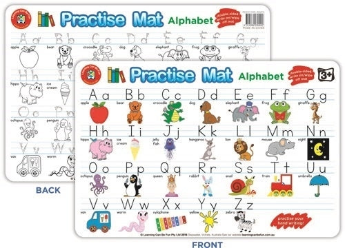 LEARNING CAN BE FUN PRACTISE MAT- [DE:ALPHABET]